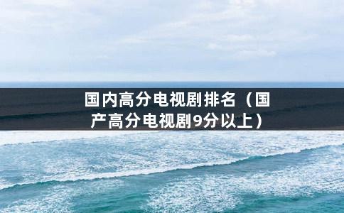 国内高分电视剧排名