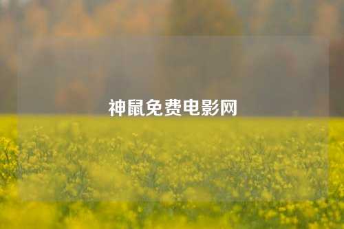 神鼠免费电影网