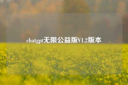 chatgpt无限公益版V1.2版本